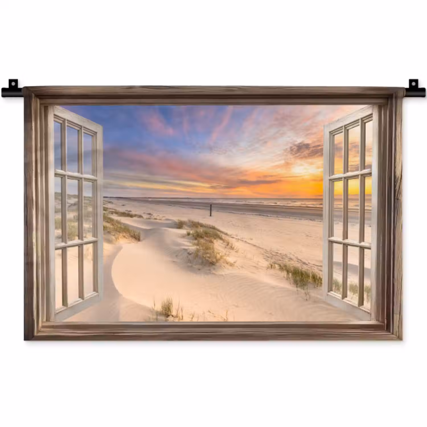 Wandkleed - Doorkijk - Strand - Duinen - Natuur - Landschap