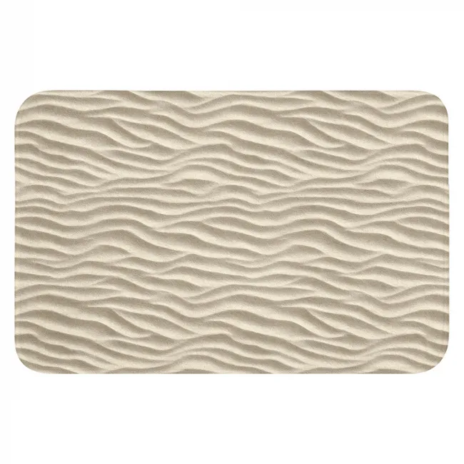 Badmat - Zand - Golven - Beige