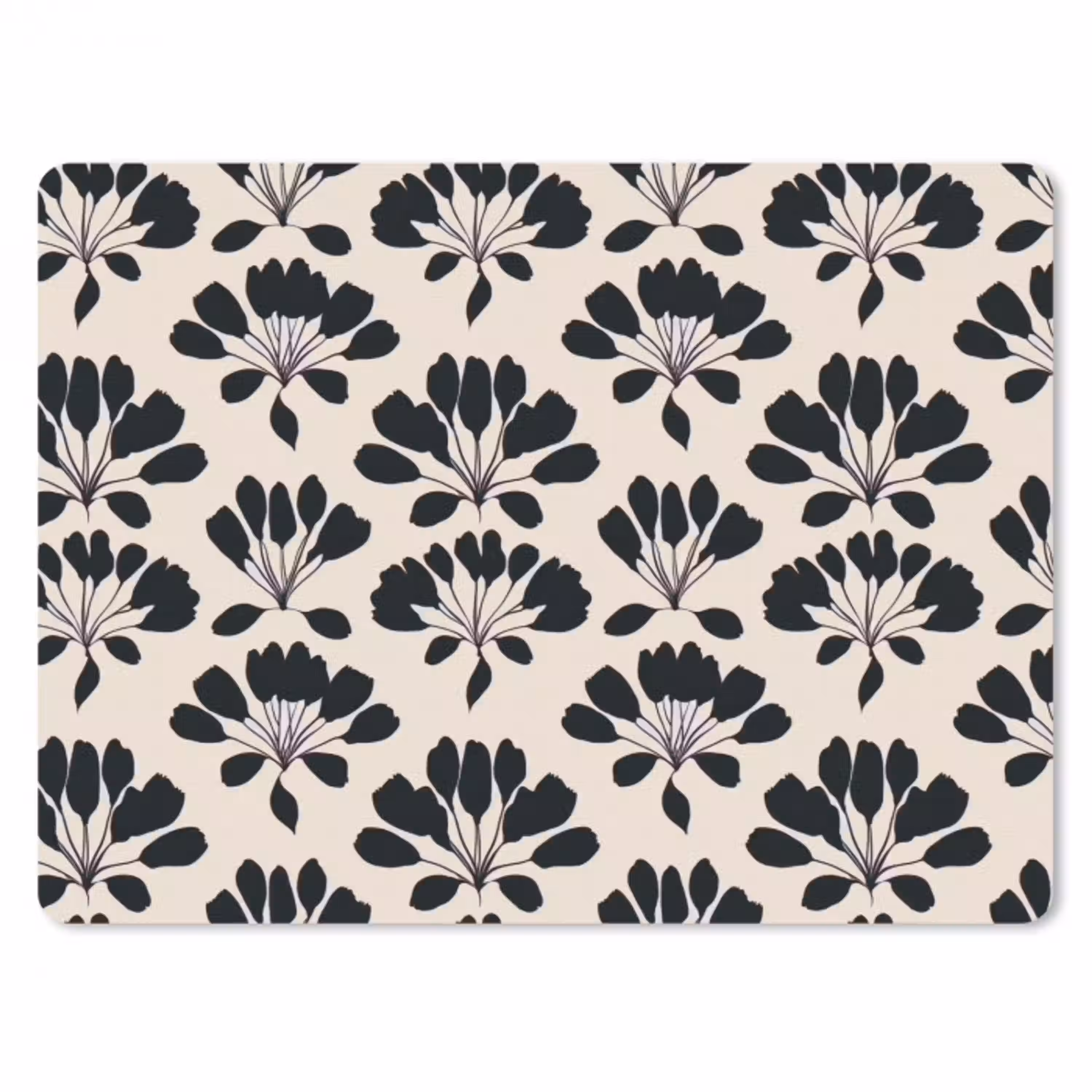 Abstract - Patroon - Zwart muismat rubber klein 262 -3d