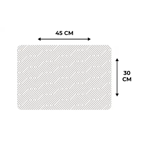 Grafisch - Patroon - Modern -  Geometrisch Placemat vinyl groot 368 -specs