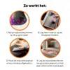 Vrouw - Abstract - Cirkel - Bloemen Inductie beschermer vinyl 3mm klein -zzzzzzz-td-werking