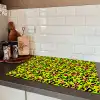 Dieren - Neon - Groen - Panterprint Inductie beschermer vinyl 3mm klein 276 -sfeer3