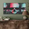 Schedels - Glitch - Cyberpunk PET vilt middel -sfeer2