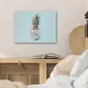 Blauw - Ananas - Disco - Discobal PET vilt klein -sfeer3