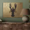 Kreeft - Zwart - Goud - Luxe PET vilt klein -sfeer2