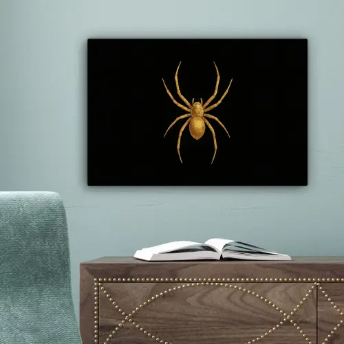 Spin - Goud - Minimalistisch - Poten canvas 2cm klein -sfeer4
