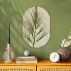 Dennentak - Naaldvormige bladeren - Lichtgroen Wandcirkel Ovaal Forex klein -sfeer2