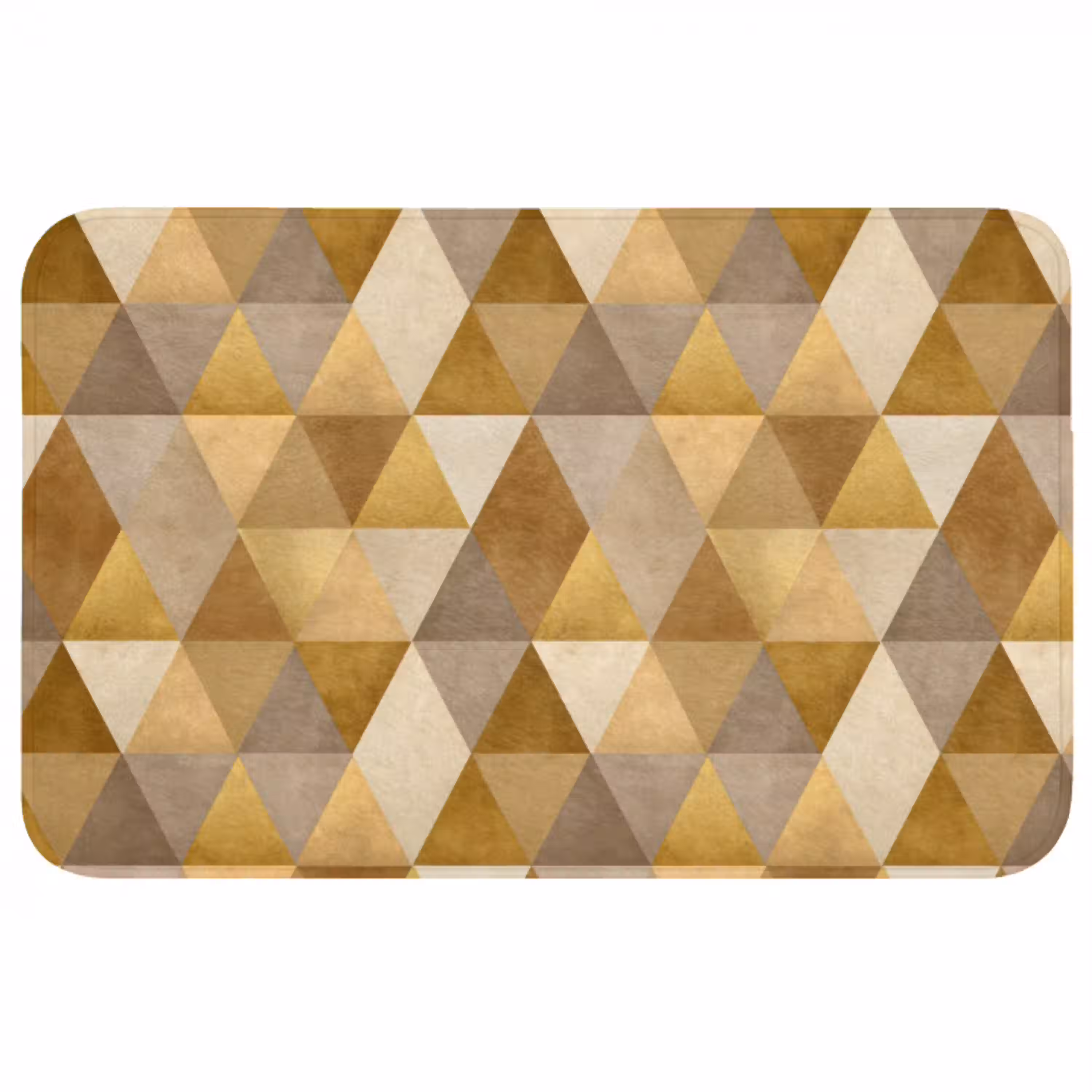 Geometrisch - Driehoek - Goud Badmat middel 997 -3d