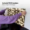 Abstract - Retro - Zwart Inductie beschemer met haakjes klein 777 -ky-ophangen-nl