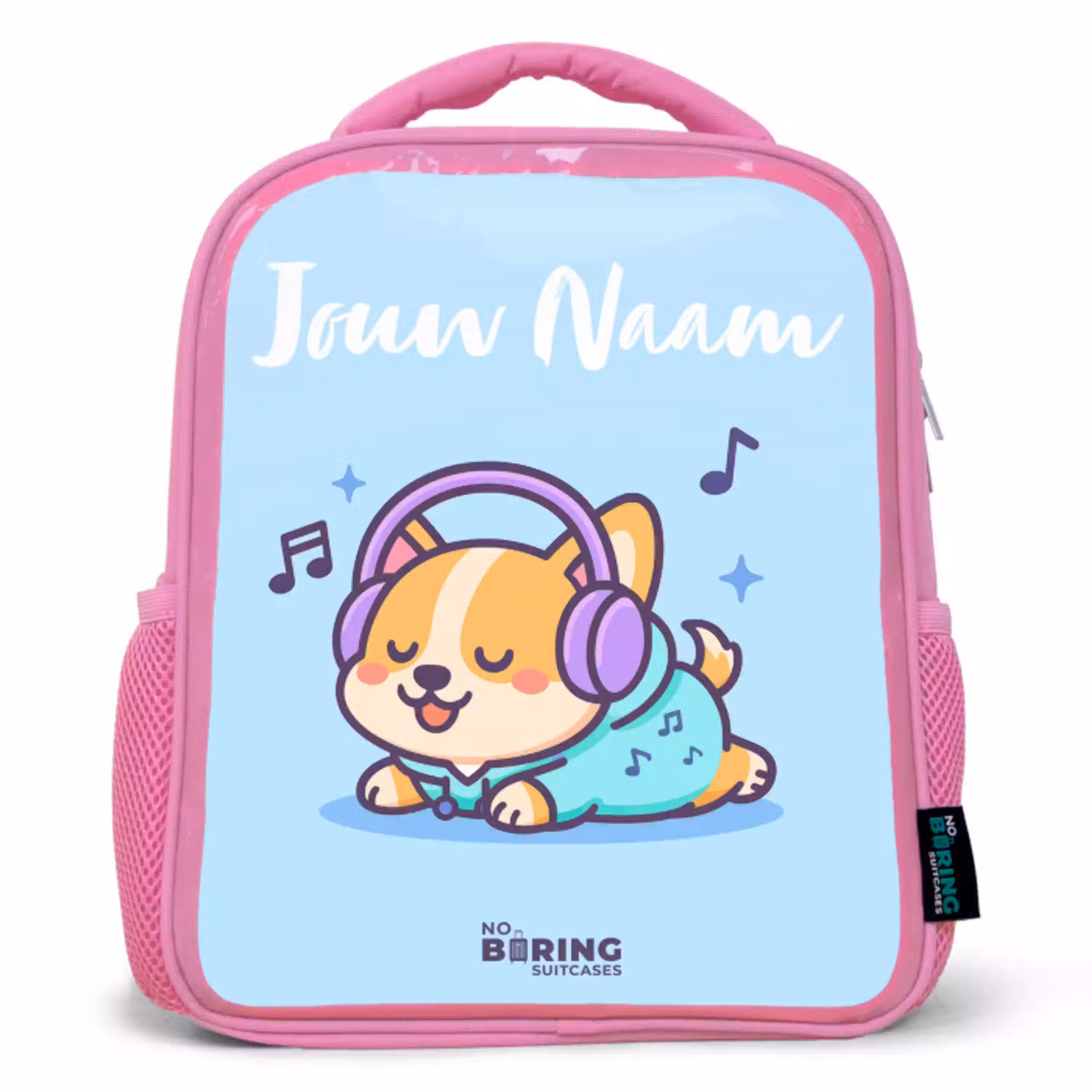 Kawai - Hond - Muziek Kinderrugzak - Roze middel -3d