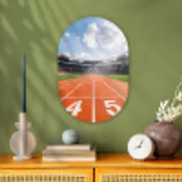Sintelbaan - Stadion - Sport -Oranje Wandcirkel Ovaal Forex klein -sfeer2