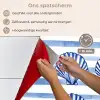 Vier schelpen - Blauw - Wit - Strepen keuken achterwand spatscherm klein -spatscherm_NL