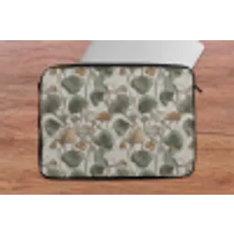 Elegant - Bladeren - Groen laptophoes neopreen klein 279 -tafel