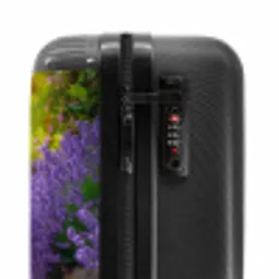 Pad met paarse lavendelstruiken NBS - Handbagage koffer - Unisex middel -slot