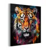 Tijger - Graffiti - Dieren - Zwart plexiglas 5mm klein -z3d