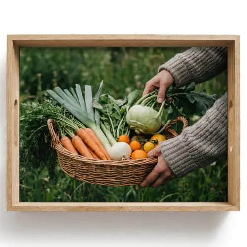Veld - Groenten - Biologisch - Oogst Dienblad Rechthoek middel -z3d_shopping