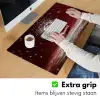 Rode - Velvet - Taart - Eten Muismat XXL klein -sfeer3