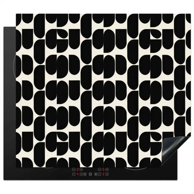 Induction hob protector - Modern - Patterned - Black