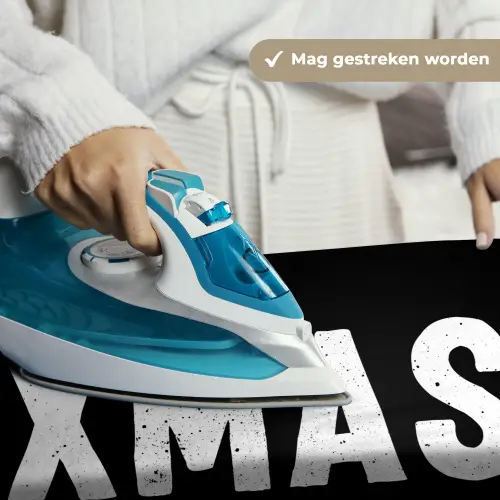 Kerst - Quotes - Xmas - Zwart - Feestdagen Wandkleed katoen klein -sfeer9