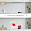 Splash - Groente - Rood keuken achterwand spatscherm klein -voor_na_NL
