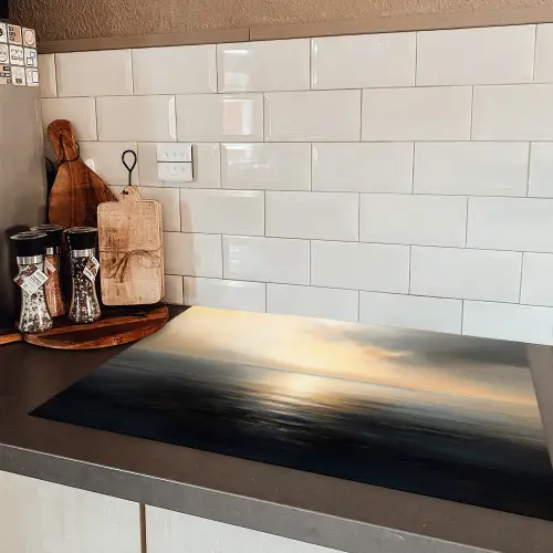 Zon - Horizon - Zee Inductie beschermer vinyl 3mm klein -sfeer3