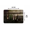 Keukengerei - Rustiek - Tegels - Kruiden Placemat vinyl groot -specs