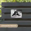 Aap - Spaghetti - Zonnebril - Zwart wit - Cool - Dier tuinposter los doek klein -sfeer3