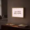 Koeienprint - Roze - Cowboy - Horse Light Box met batterij (Wandlamp) middel -sfeer1