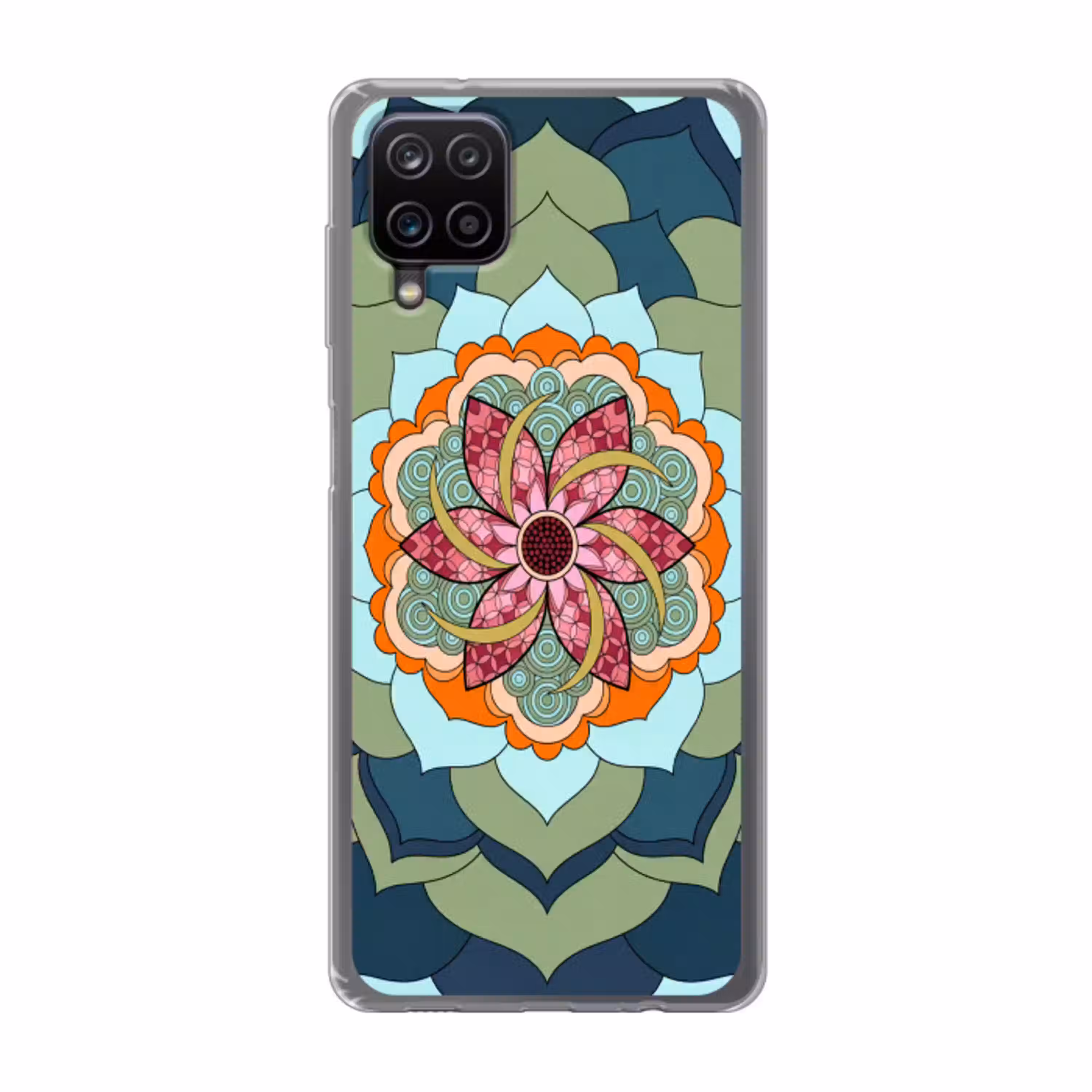 Mandala - Geometrisch - Kunst - Decoratief - Kleurrijk Telefoonhoesje Samsung Galaxy A12 klein -3d
