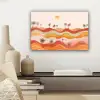 Abstract landschap - Palmbomen - Kleurrijk canvas 2cm klein -sfeer6
