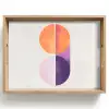 Cirkels - Abstract - Paars Dienblad Rechthoek middel -z3d_shopping