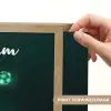 Voetbal - Voetballer - Jongen - Zwart Light Box met batterij (Wandlamp kind) middel -USP_websiteprintNL