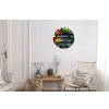 Kruiden - Lepels - Keuken - Specerijen Wandcirkel aluminium klein -woonkamer