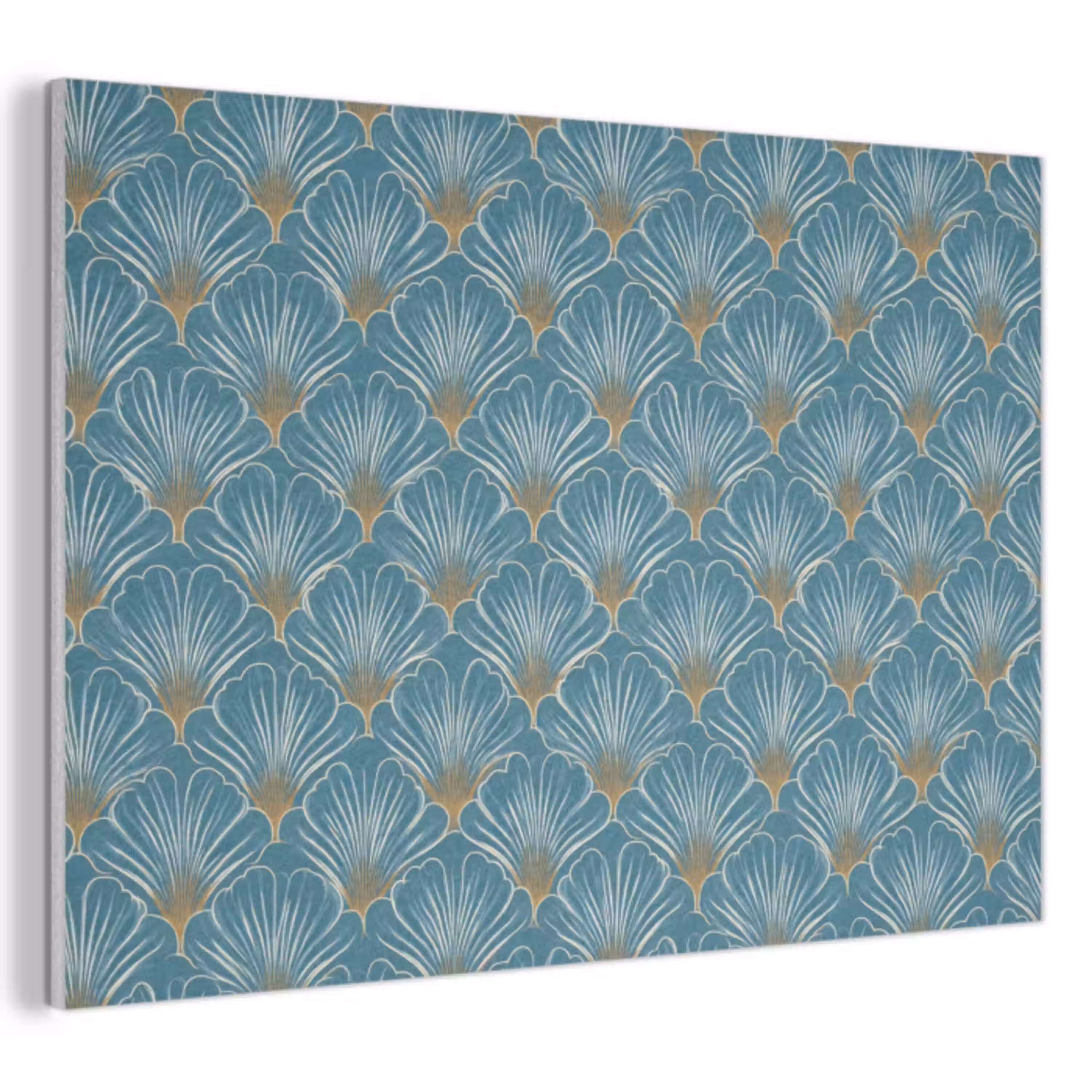 Symmetrisch - Patroon - Blauw PET vilt klein 837 -3d