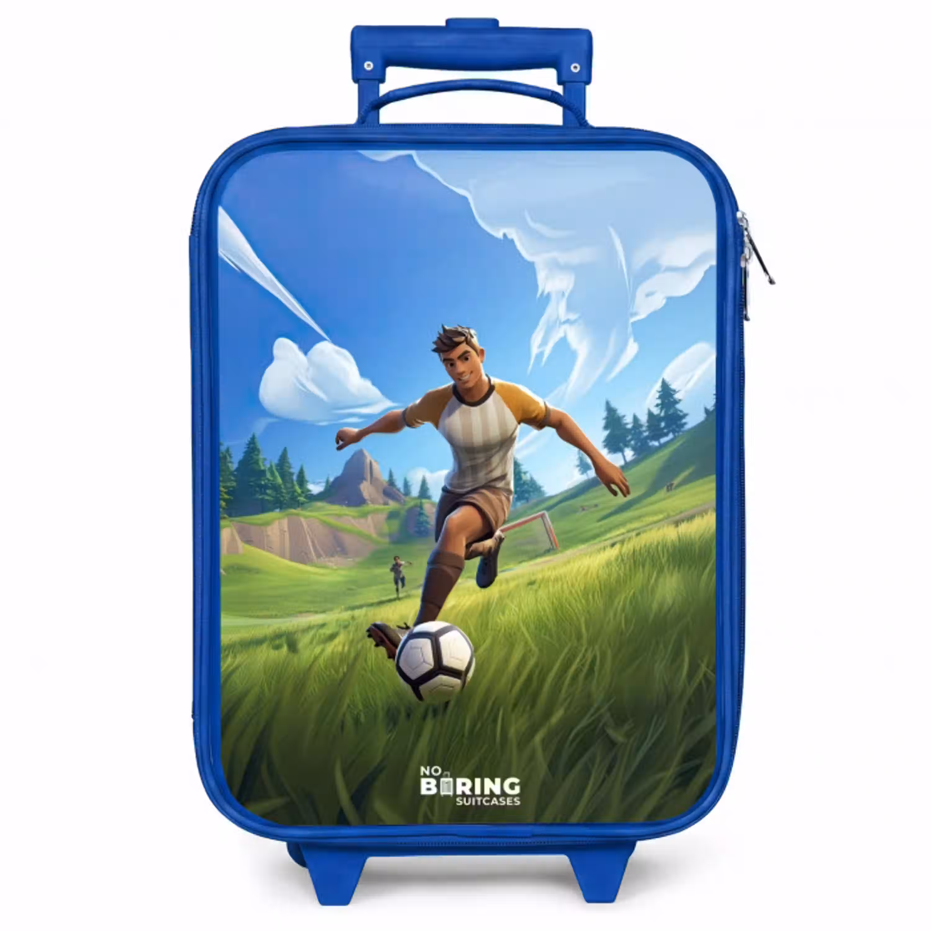 Voetbal - Jongen - Goal - Voetbaltenue Kinderkoffer - Blauw klein -zzz_website3d