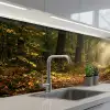 Zonlicht - Bospad - Bomen keuken achterwand 2 middel -3d_schuin