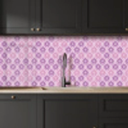 Bloemenruit - Patroon - Paars keuken achterwand 2 middel 871 -sfeer1