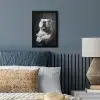 Buldog - Hond - Glas fotolijst zwart zonder passe partout klein -sfeer3