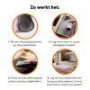 Patroon - Roze - Paars Inductie beschermer vinyl 3mm klein 276 -zzzzzzz-td-werking