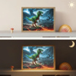Dino - Lava - Groen - Jongens Light Box met batterij (Wandlamp kind) middel -sfeer3_kind