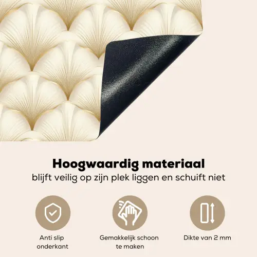 Waaier - Motief -  Goud Inductie beschemer met haakjes klein 777 -ky-onderkant-nl