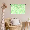 Groen - Lijnen - Abstract - Neon Wandkleed katoen klein 269 -wsfeer5_kind