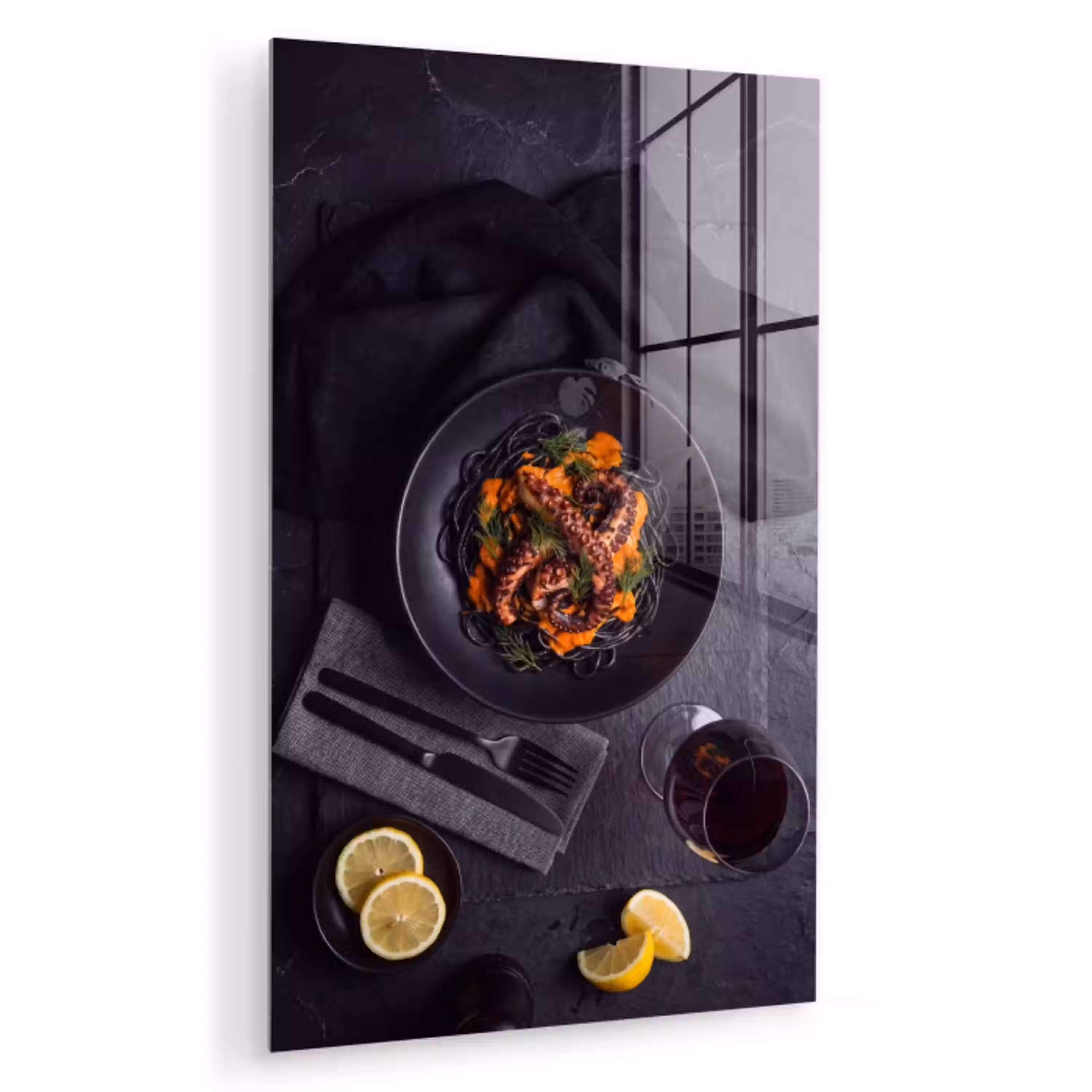 Eten - Octopus - Modern plexiglas 5mm klein -zzzproduct_nieuw