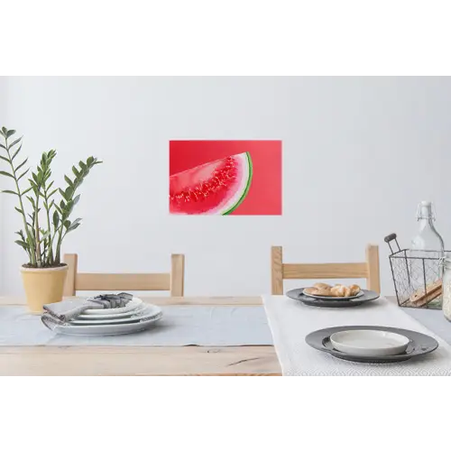 Watermeloen - Rood - Zomers Muursticker klein -eettafel