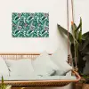 Palmblad - Panterprint - Tropical tuinposter los doek klein -sfeer7