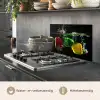 Paprika - Groente - Water - Zwart - Rood - Groen - Geel keuken achterwand spatscherm klein -usp_NL