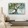 Boom - Modern - Verflook - Turquoise - Goud canvas 2cm klein -sfeer6