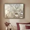 Natuur - Bloemen - Druppels - Regen Textielframe zwart klein -sfeer1