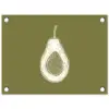 Avocado - Minimalistisch - Illustratie - Groen tuinposter los doek klein -3d