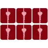 Love - Hart - Rood onderzetter kurk middel -zkaufland3dotto